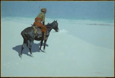 Amigos ou inimigos? (O batedor) de Frederic Remington