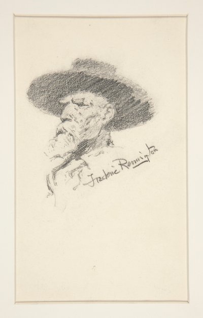 Cabeça de um homem de Frederic Remington