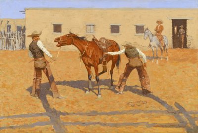 His First Leson, 1903, de Frederic S. Remington de Frederic Remington