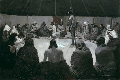 Vou contar ao homem branco de Frederic Remington