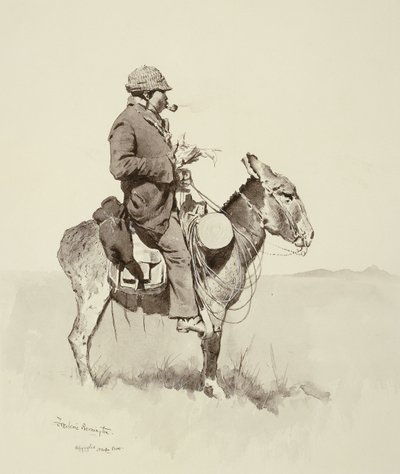 Jack "s Man William, A Modern Sancho Panza de Frederic Remington