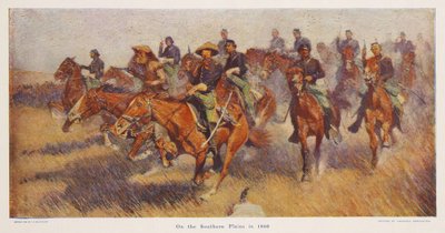 Nas planícies do sul em 1860, pub.1909 de Frederic Remington