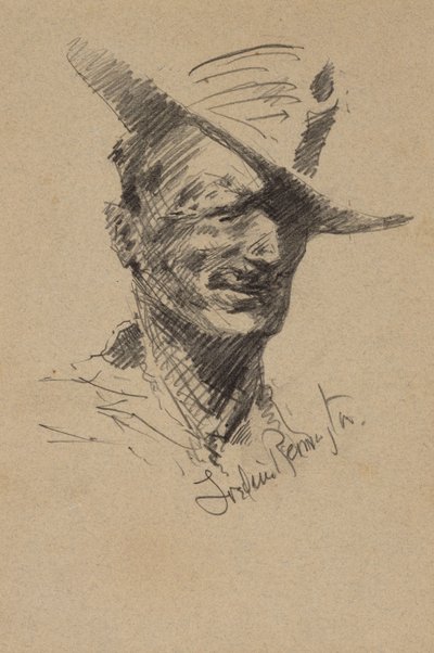 Auto-retrato de Frederic Remington