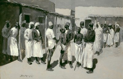Mercado de escravos de Frederic Remington