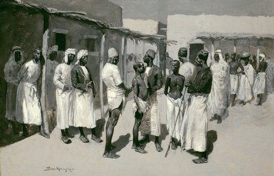Mercado de escravos de Frederic Remington