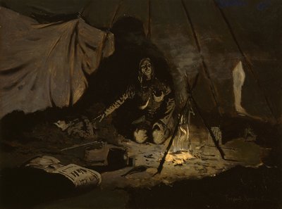As folhas secas duraram mais do que ela, c.1899 de Frederic Remington