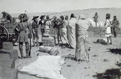O intérprete acenou para a juventude, c.1900 de Frederic Remington