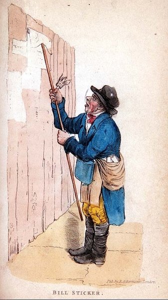 A etiqueta da conta do mundo de Ackermanns na miniatura de Frederic Shoberl