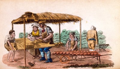 O fabricante de tijolos do Ackermanns World in Miniature de Frederic Shoberl