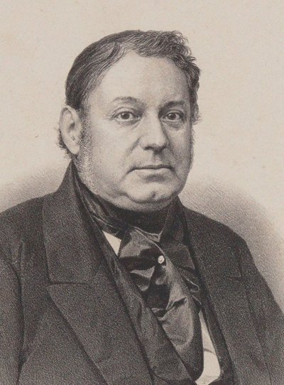 Retrato do pianista e compositor Amédée Méreaux 1802-1874. de Frederic Sorrieu