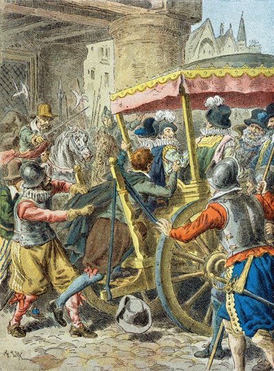 Assassinato de Henrique IV (1553 - 1610) de Frederic Theodore (after) Lix