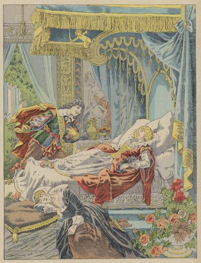 La Belle Au Bois Dormant, Bela Adormecida (cor litho) de Frederic Theodore (after) Lix