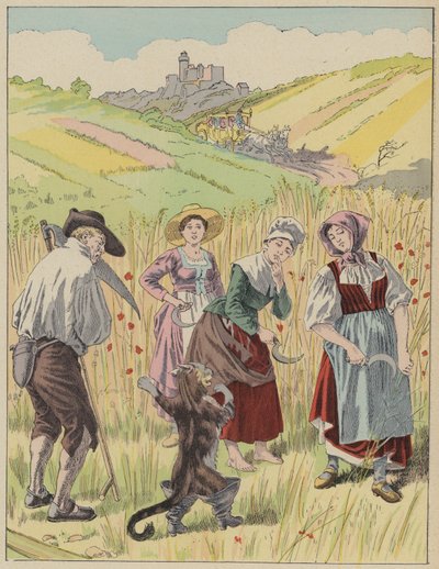 Le Chat Botte, Puss In Boots (cor litho) de Frederic Theodore (after) Lix