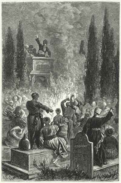 Reunião dos ismaelitas (gravura) de Frederic Theodore (after) Lix