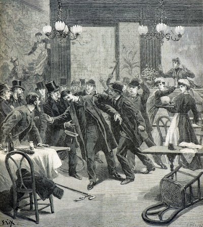 Ataque do anarquista Leauthier de Frederic Theodore Lix