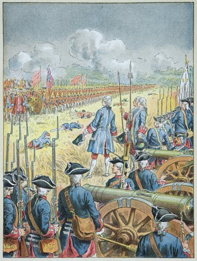 Batalha de Fontenoy em 11 de maio de Frederic Theodore Lix