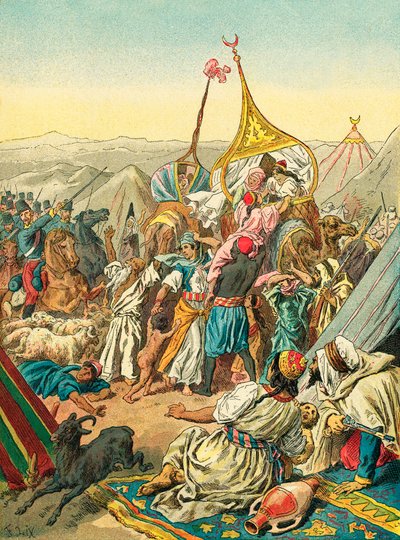 Captura da tribo de Abd El Kader de Frederic Theodore Lix
