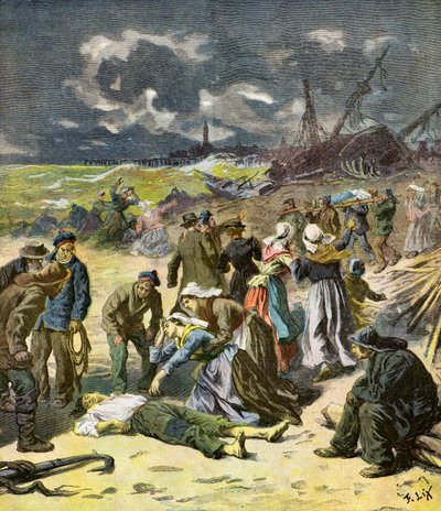 Descoberta de marinheiros mortos de Frederic Theodore Lix