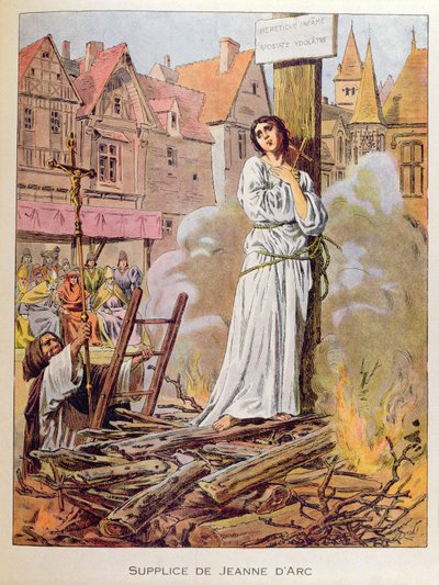 Joana d&39;Arc na Estaca de Frederic Theodore Lix