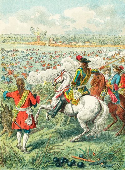 Rei Luís XIV atravessando o Reno de Frederic Theodore Lix