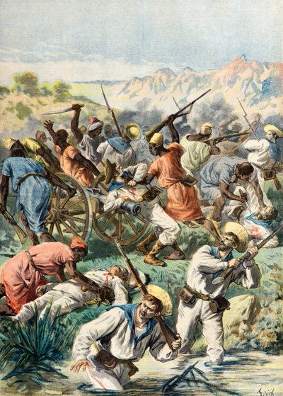 Massacre de soldados ingleses de Frederic Theodore Lix