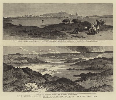 Embaixada do almirante Sir W Hewett ao rei João da Abissínia de Frederic Villiers