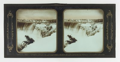 Vistas de inverno das Cataratas do Niágara, Table Rock, lado do Canadá de Frederic and William Langenheim