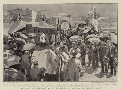 Estabelecendo a Fundação de uma Igreja Católica no Monte Sião de Frederic de Haenen