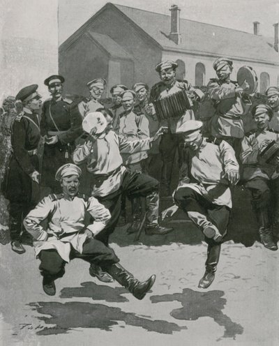Soldados dançando no quartel de Frederic de Haenen