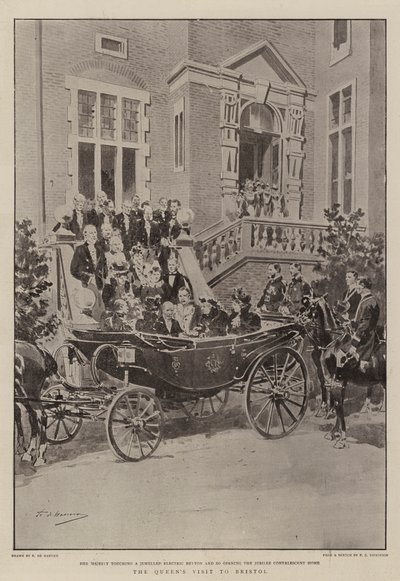 A visita da rainha a Bristol de Frederic de Haenen