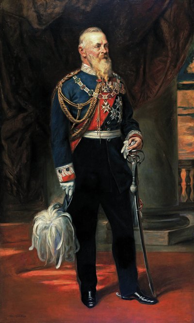Príncipe Leopold de Baviere - Luitpold, Príncipe Regente da Baviera (1821-1912), de Kaulbach, Friedrich August von (1850-1920). Óleo sobre tela, antes de 1912. Dimensão : 210x126 cm. Coleção Particular de Frederich August Kaulbach