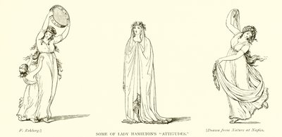 Algumas das atitudes de Lady Hamilton de Frederich Rehberg