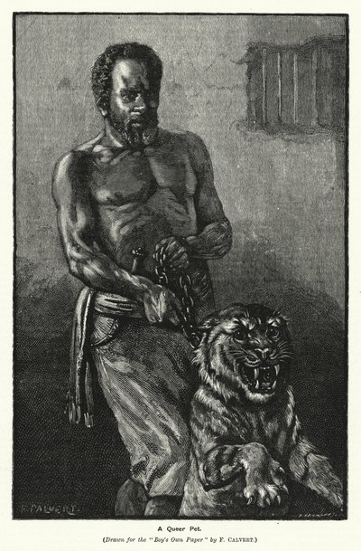 A Queer Pet (gravura) de Frederick (after) Calvert