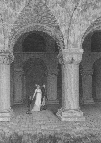 A Capela da Torre, agora chamada de Gravadora, Londres (gravura) de Frederick (after) Nash