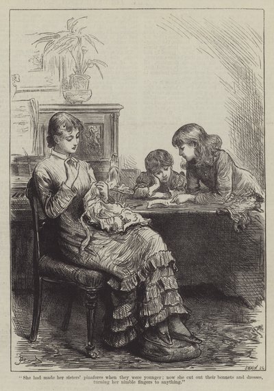 People I Have Met, the Governess (gravura) de Frederick (attr. to) Barnard