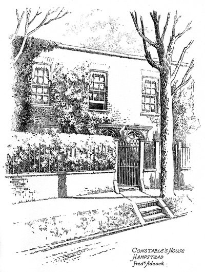 Casa de John Constables, Hampstead, Londres, 1912 de Frederick Adcock