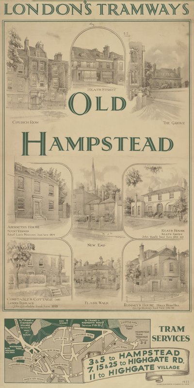 Old Hampstead, Serviços de elétrico de Frederick Adcock