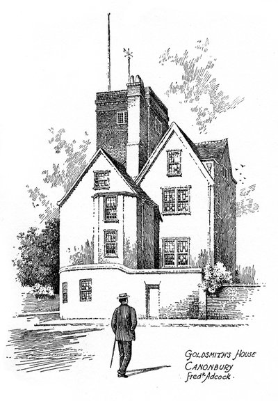 Casa de Oliver Goldsmiths, Canonbury, Islington, 1912 de Frederick Adcock