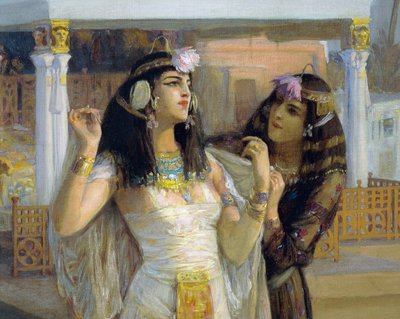 Cleópatra em terraços de Philae de Frederick Arthur Bridgman