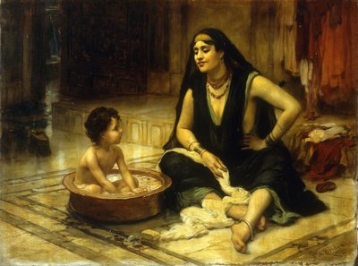 Fellahin e criança de Frederick Arthur Bridgman