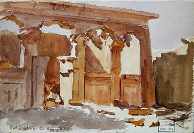 O Templo em Kalabsha de Frederick Arthur Bridgman
