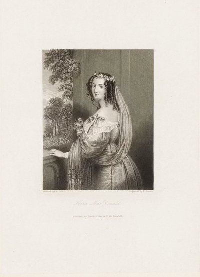 Flora MacDonald, c.1850 (gravura) de Frederick Bacon