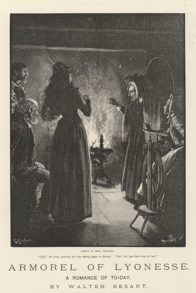 Armorel de Lyonesse, um romance de hoje, de Walter Besant de Frederick Barnard