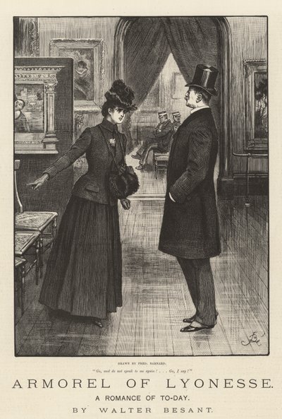Armorel de Lyonesse, um romance de hoje, de Walter Besant de Frederick Barnard