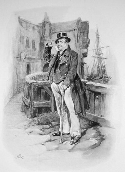 Capitão Cuttle, de "Charles Dickens": A Gossip about his Life