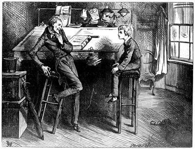 David Copperfield e Uriah Heep, 1912 de Frederick Barnard