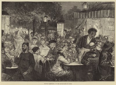 Esboços de férias, nas avenidas de Paris de Frederick Barnard