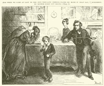 Ilustração para David Copperfield de Frederick Barnard