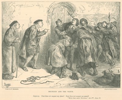 Ilustração para muito barulho por nada de Frederick Barnard
