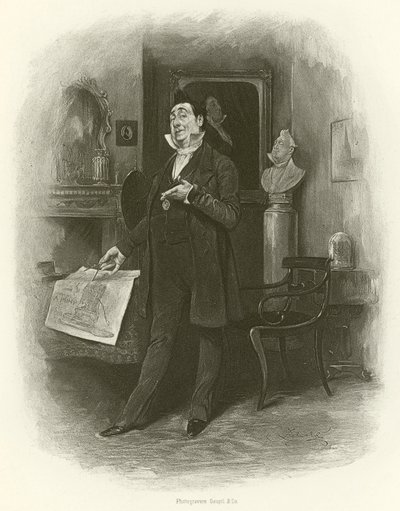 Sr. Pecksniff (gravura) de Frederick Barnard